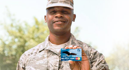 secured credit card for military